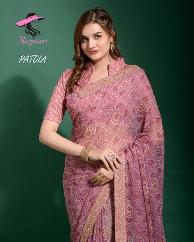 Patola By Nazneen Designer Embroidered Saree Collection